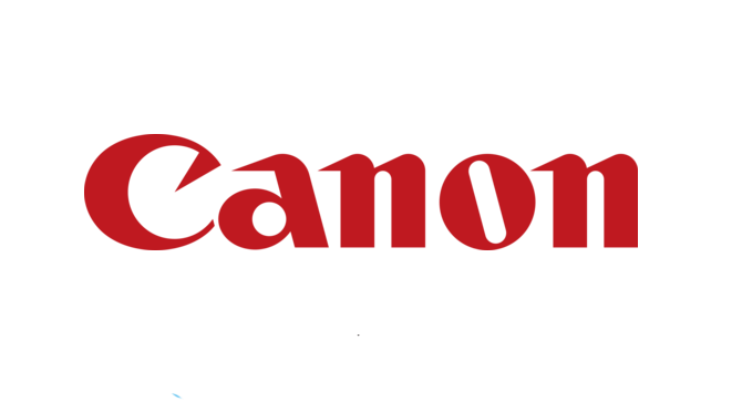 a photo represents Canon company logo