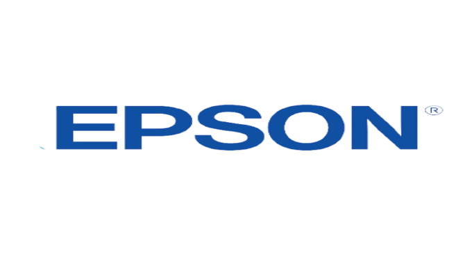 a photo represents EPSON company Logo