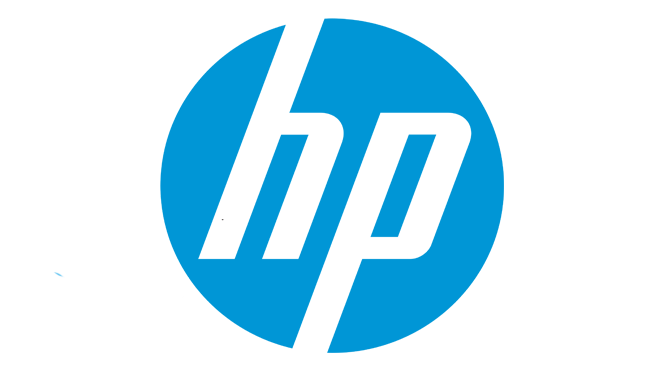 a photo represents HP company logo