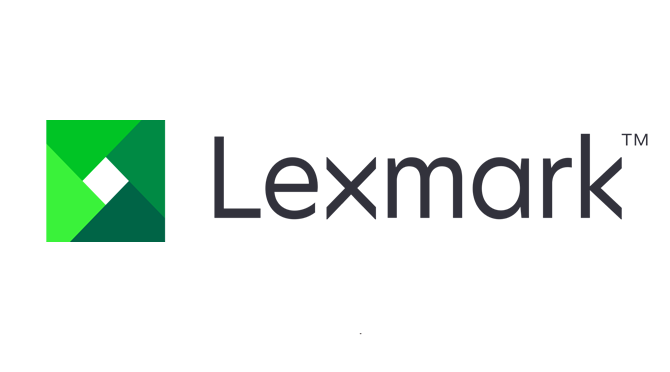 a photo represents Lexmark company logo