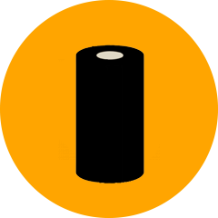 an image represents ribbon cartridges icon